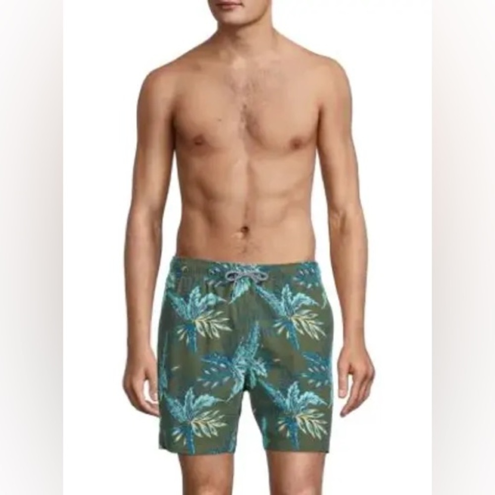 Public Beach men’s size Large Swim Shorts trunks tropical beach